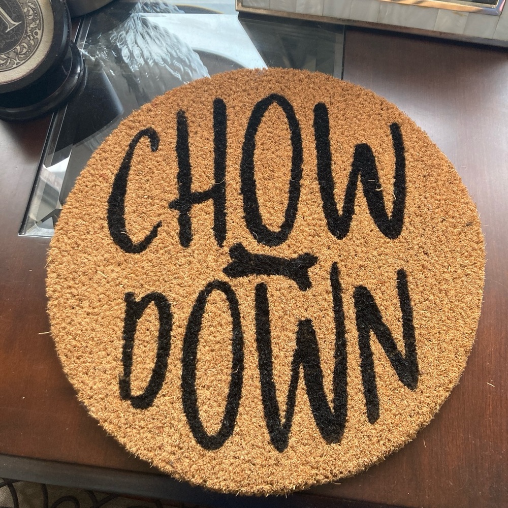 NWT! Mud Pie Coir Pet Bowl Round 16”